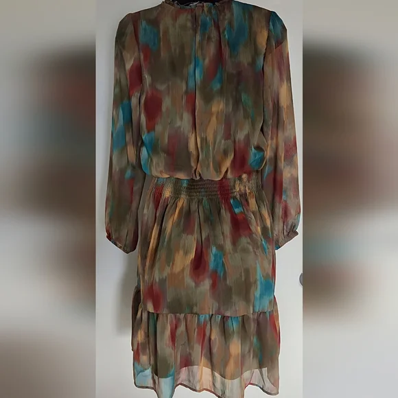 Lola Grace Long Sleeve Multicolor Ruffle Dress - Picture 8 of 9